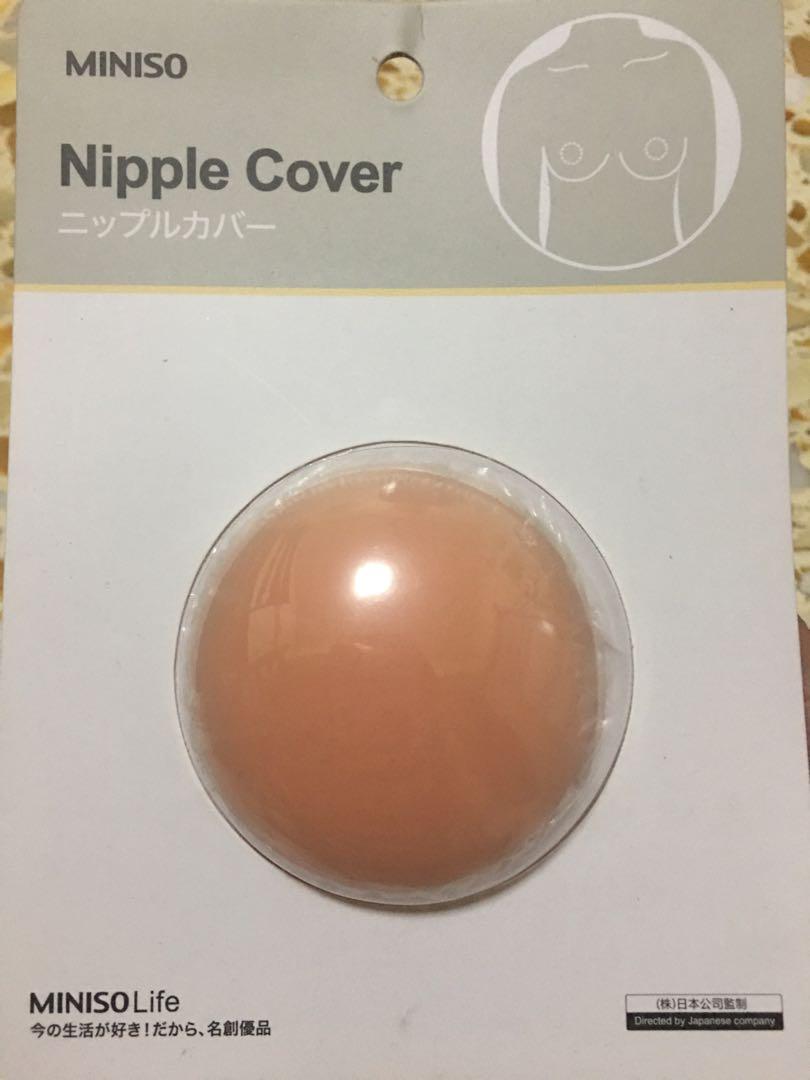 Round Silicone Nipple Cover 2 Pairs Nude Adhesive Backless Bra Miniso