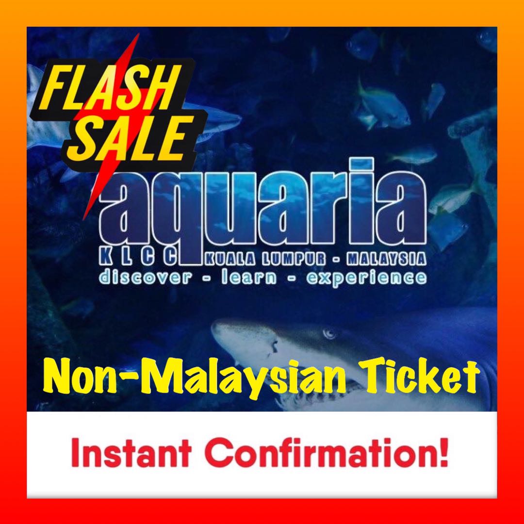 Sales Non Malaysian Aquaria Klcc Ticket Kuala Lumpur Open Date Ticket Tickets Vouchers Attractions Tickets On Carousell