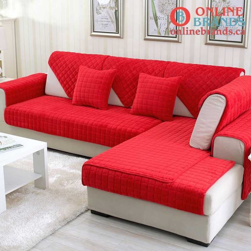 soft velvet sofa cover | couch cover | Online Brands | Free shipping in Canada