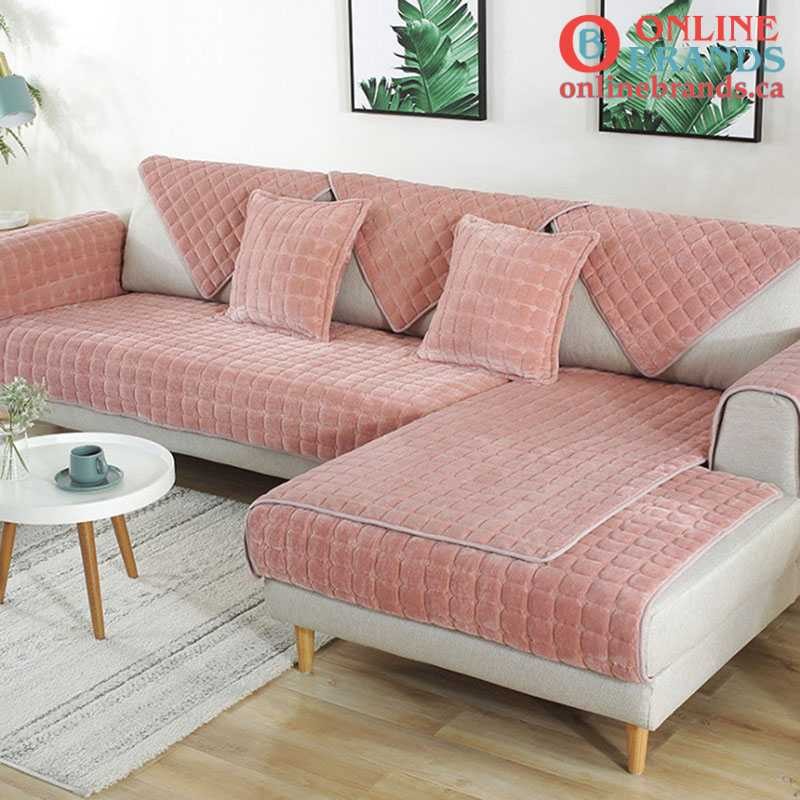 soft velvet sofa cover | couch cover | Online Brands | Free shipping in Canada