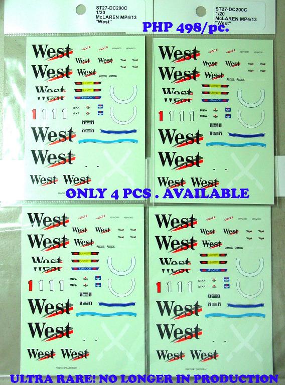 Tamiya Mclaren Mp4 13 Model Kit Rare West Decals Rare Studio 27 Toys Games Others On Carousell