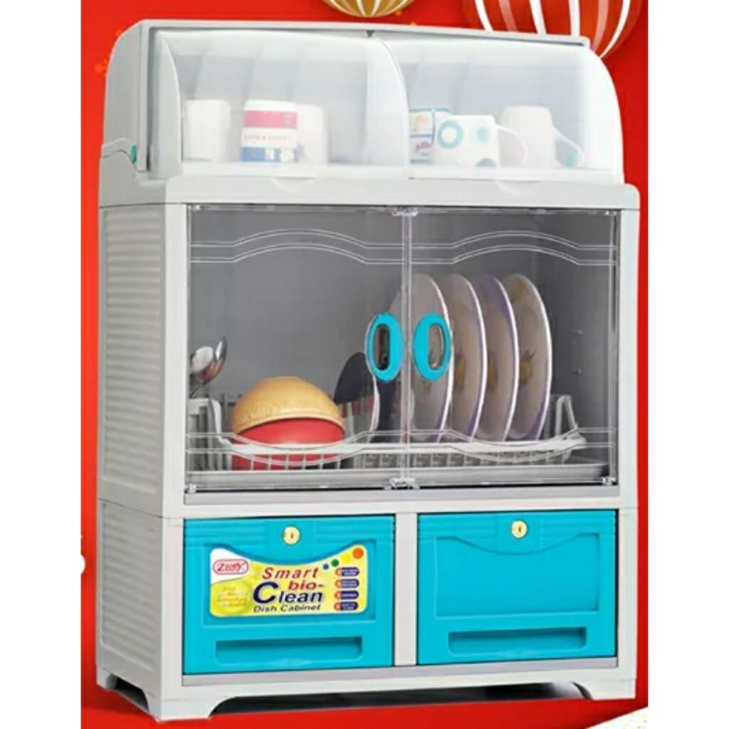 Zooey Smart Bio Clean Dish Cabinet Dish Storage Dish Organizer Kitchen Cabinet Kitchen Storage Kitchen Organizer Organizer Plastic Cabinet Storage Home Furniture Furniture Fixtures Others On Carousell