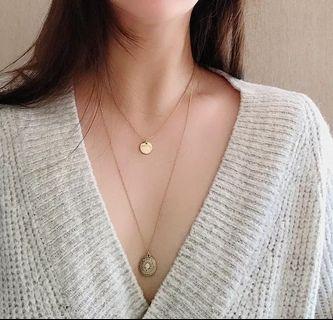 歐美金屬項鍊兩件組