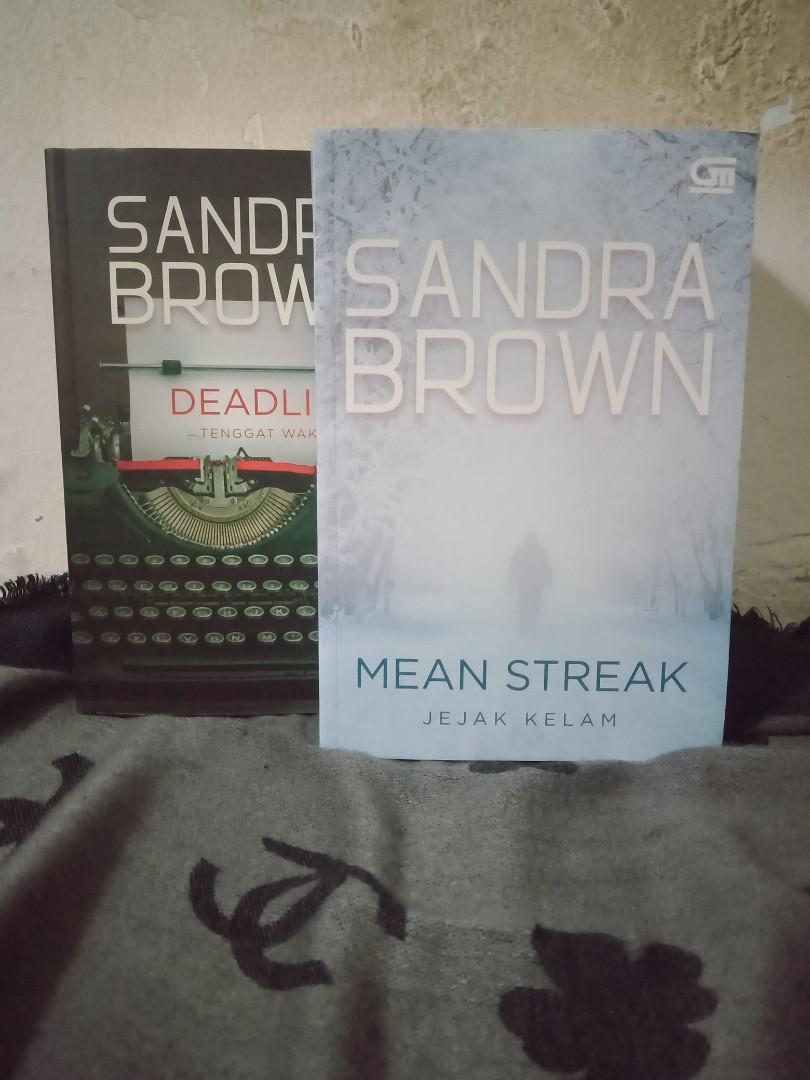 2 Novel Terjemahan Sandra Brown Deadline Mean Streak Buku