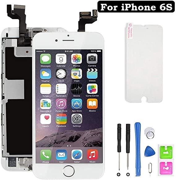 6083 Screen Replacement For Iphone 6s White Lcd Display With 3d Touch Screen Digitizer Full Pre Assembly Include Home Button Front Camera Earpiece With Repair Tools Kit White 4 7inch Electronics Others On Carousell