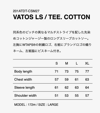 全新wtaps VATOS LS / TEE. COTTON, 女裝, 上衣, T-shirt - Carousell