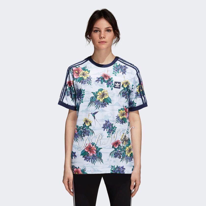 Adidas Clima Club Floral Jersey tee 