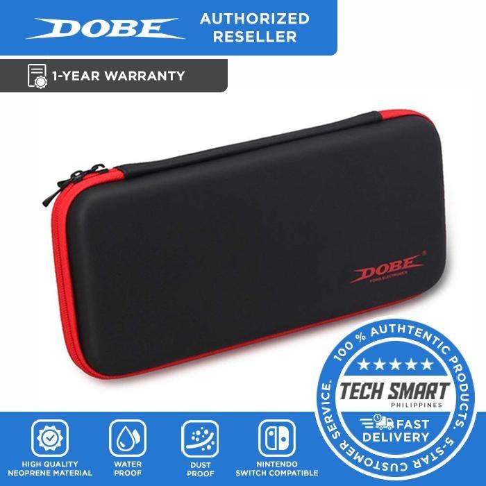 DOBE EVA Hard Case Soft Neoprene Storage Bag for Nintendo Switch (Category: Cases & Covers) located in Manila. Submitted by techsmartph (Listing ID 287019995, Image 1). Description: Made of high quality Neoprene material, soft, waterproof, dust proof Compatible with Nintendo Switch Console, Joy-con Controllers Features a separate inner pocket for cables, game cards, and other smaller but essential accessories Double Zipper design makes your new N