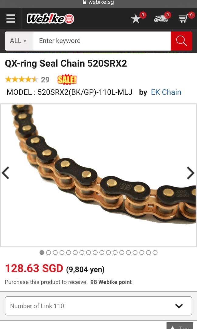 Gold chain black sale