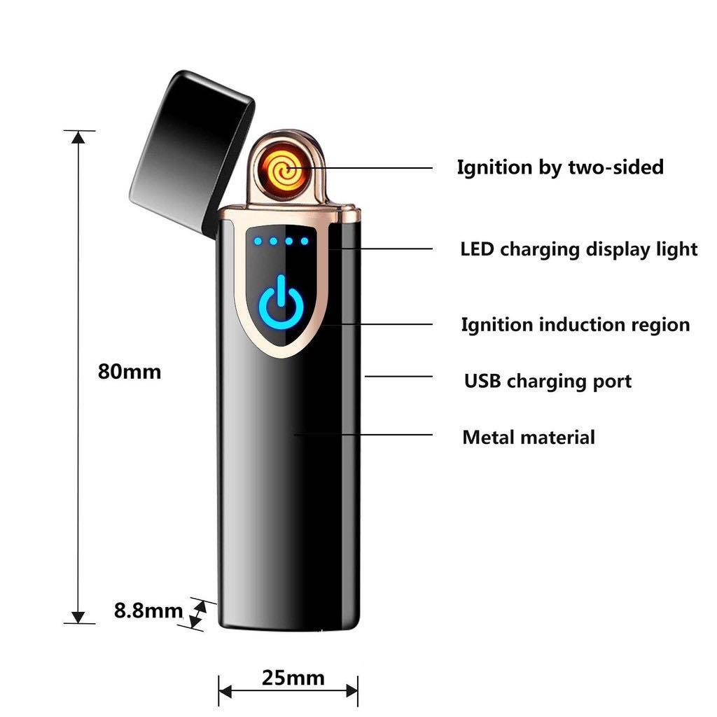 Electric Double Sided Windproof Coil Slim Lighter with Touch Controls USB Rechargeable (Category: Electrical, Adaptors & Sockets) located in Manila. Submitted by sdfsolutions (Listing ID 287111689, Image 3). Description: AVAILABLE COLOR: ROSE GOLD No Flame No Gases No fuels Wind Proof Rechargeable Easy Charging USB Rechargeable Fashionable design makes you special and attractive Flameless for Safety , No need to worry about gas or butane AVAILABL