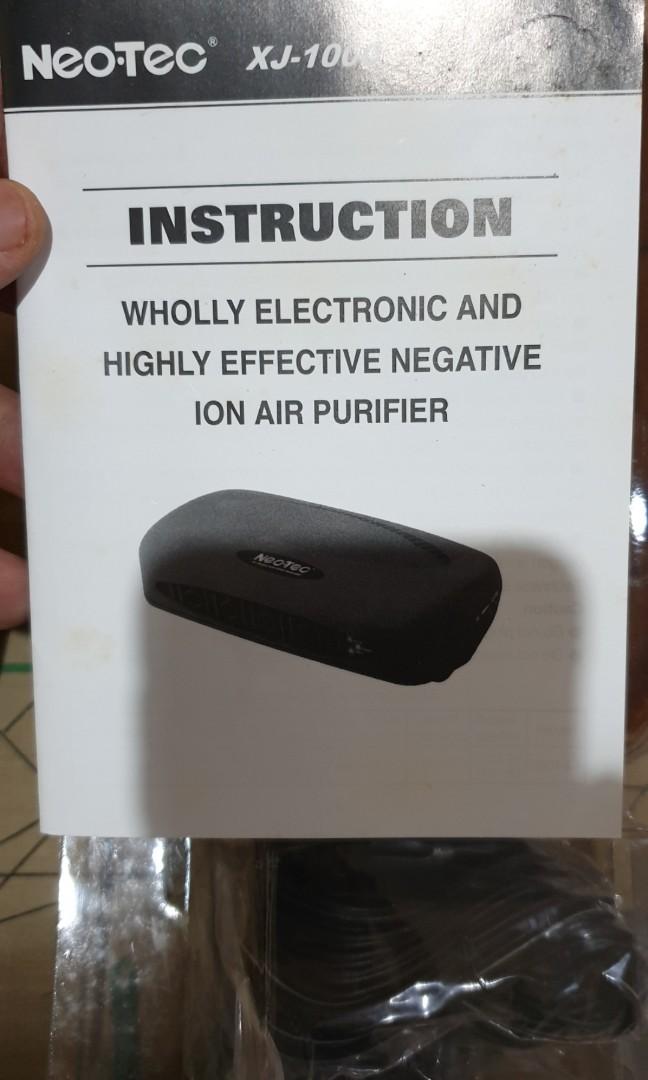 Neotec air purifier on sale with anion generator