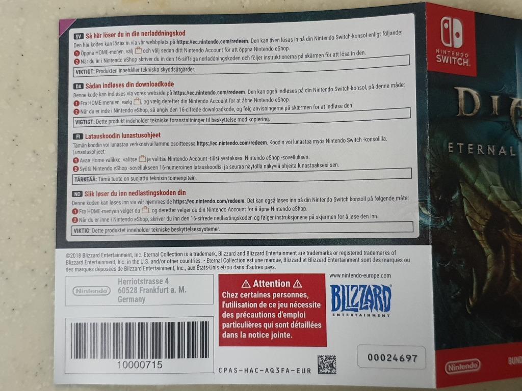 diablo 3 nintendo switch digital code