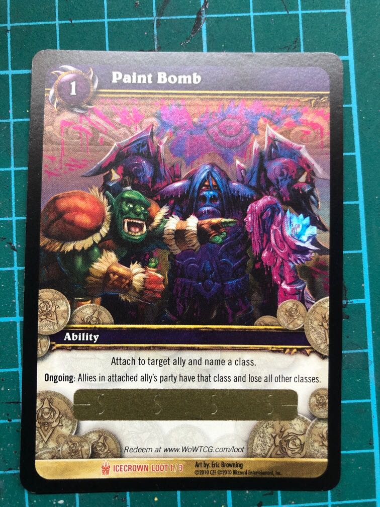 Paint Bomb World of Warcraft Loot, Hobbies & Toys, Toys & Games on