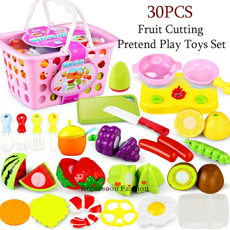 fruits cutting play toy set