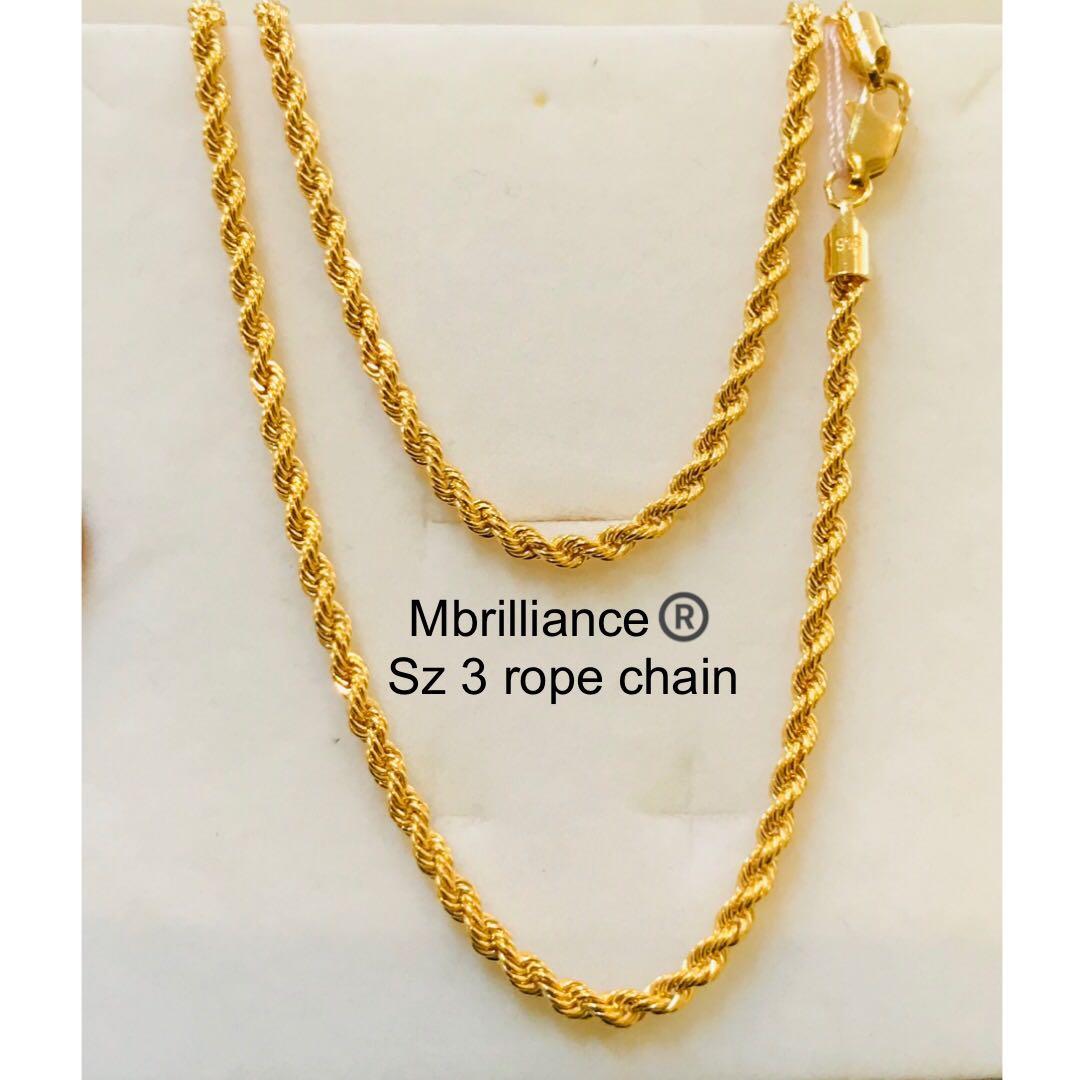 3 pawn gold chain sale
