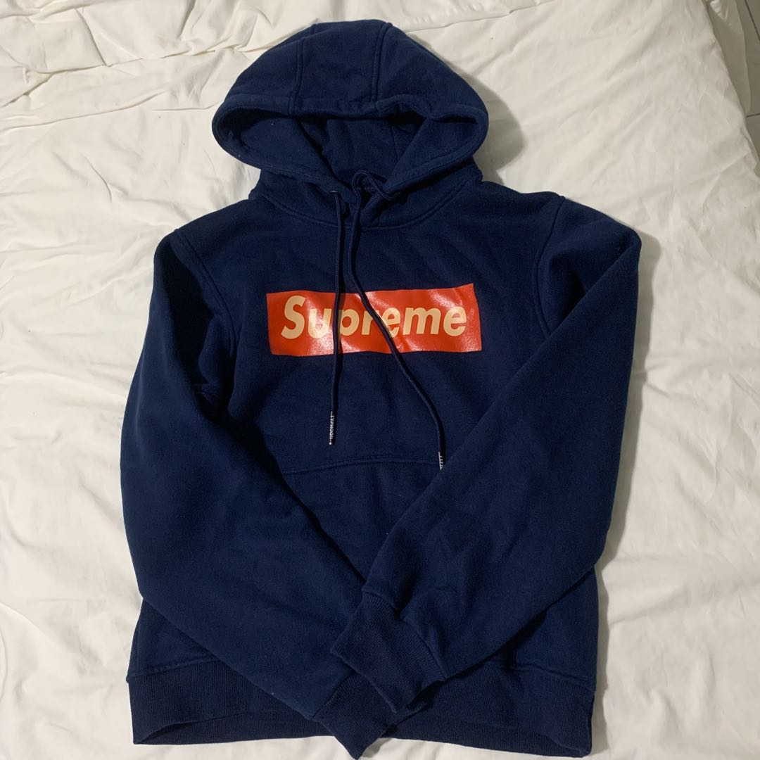 supreme oversized hoodie Women s Fashion Tops Longsleeves on Carousell