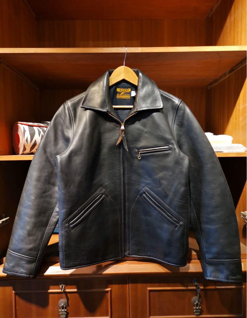 Trophy Leather Jacket Hummingbird, 男裝, 外套及戶外衣服- Carousell