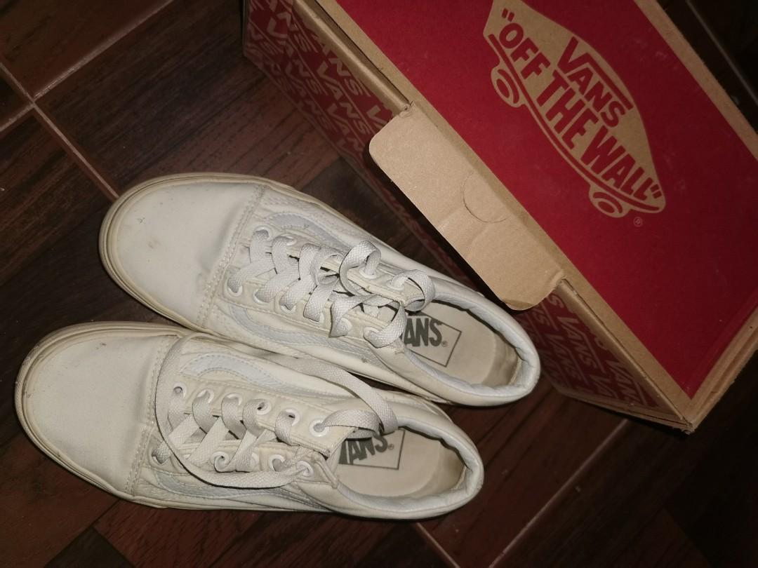 vans old skool true white