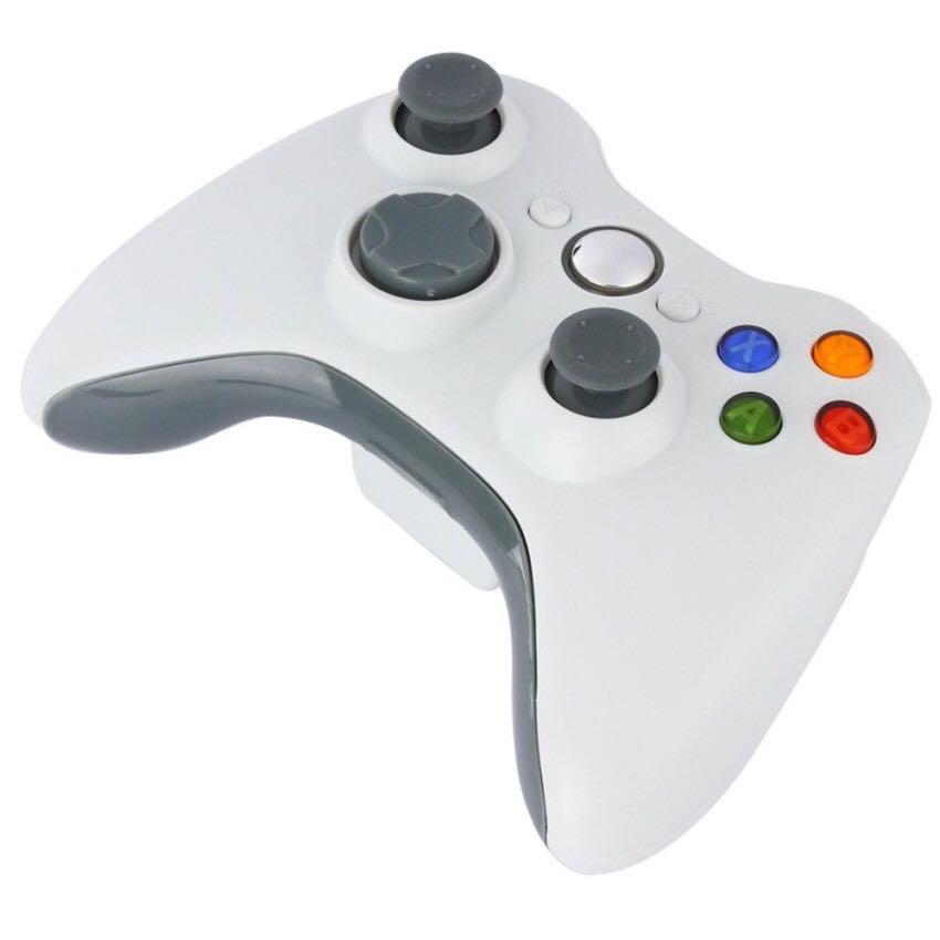 Xbox 360 wireless controller (Category: Controllers) located in Manila. Submitted by sdfsolutions (Listing ID 287109549, Image 3). Description: Black and white available 2.4GHz wireless technology with 30-foot range Use up to four controllers simultaneously on one console Integrated headset port for Xbox LIVE play Adjustable vibration feedback for longer battery life New left and right shoulder buttons are designed for ease of use Use the Xbox 36