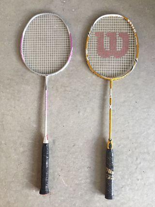 BADMINTON RACKETS WITH CARRYING CASE