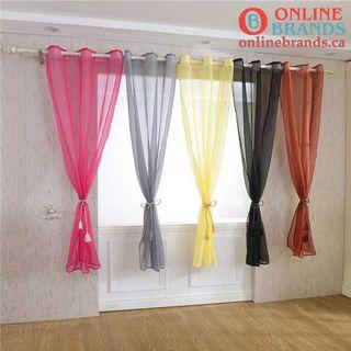 Solid Color Voile Curtain | Free shipping in Canada | Online Brands curtains