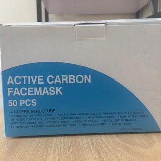 4PLY ACTIVE CARBON MASK READY STOCK !!
