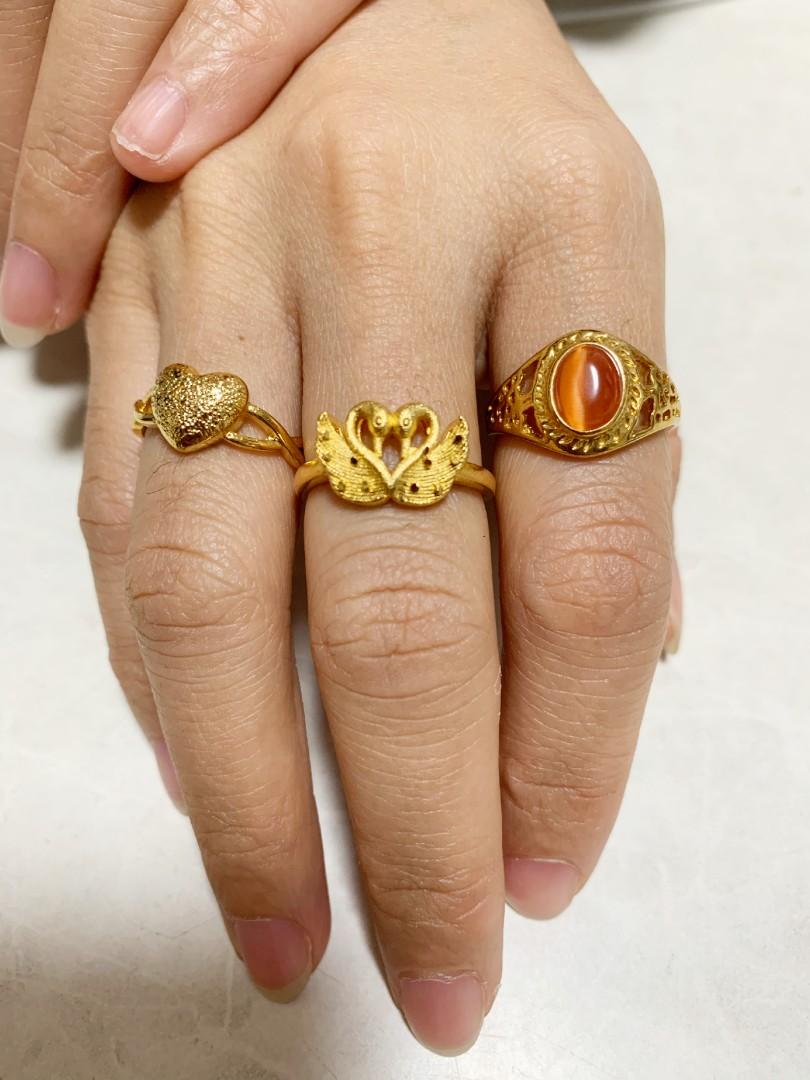 🆕砂金戒指rings, 女裝, 飾物及配件, 戒指- Carousell