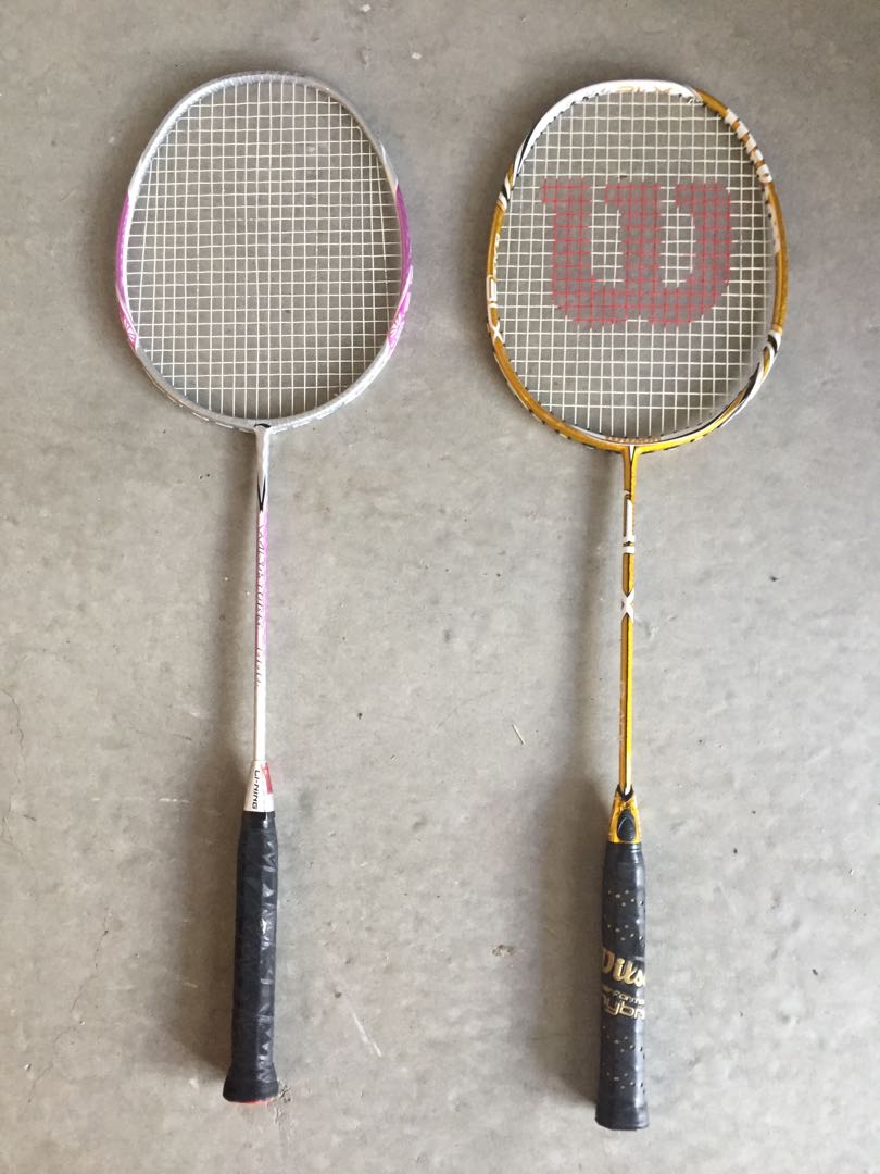BADMINTON RACKETS WITH CARRYING CASE