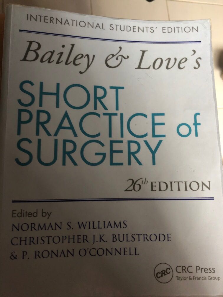 Bailey And Love S Short Practice Of Surgery 26e Computers Tech Office Business Technology On Carousell