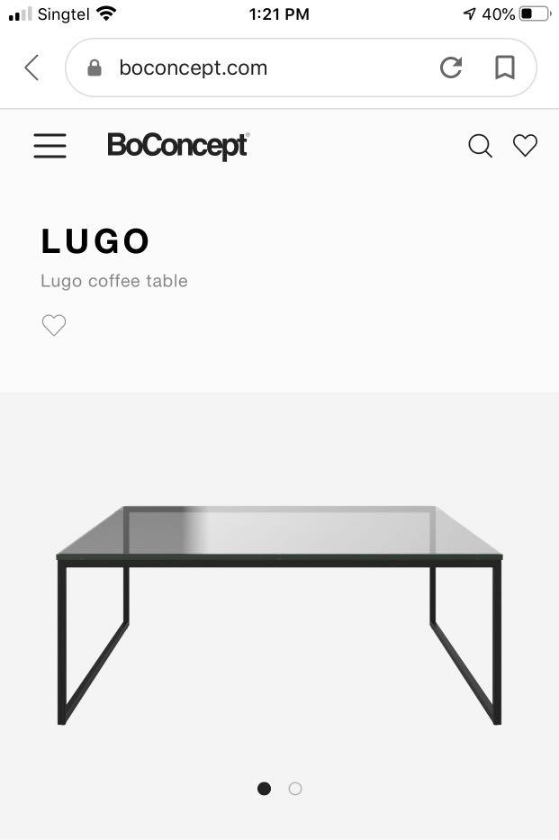 発売モデル GMFK754○BoConcept ボーコンセプト Lugo ルーゴ ガラス