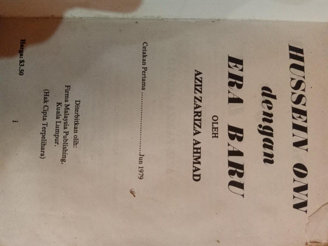 buku lama sejarah/politik malaysia - tun hussein onn, Books