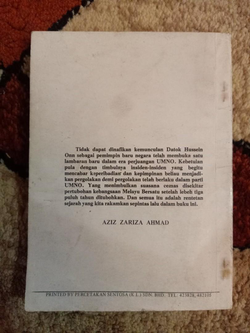 buku lama sejarah/politik malaysia - tun hussein onn, Books 