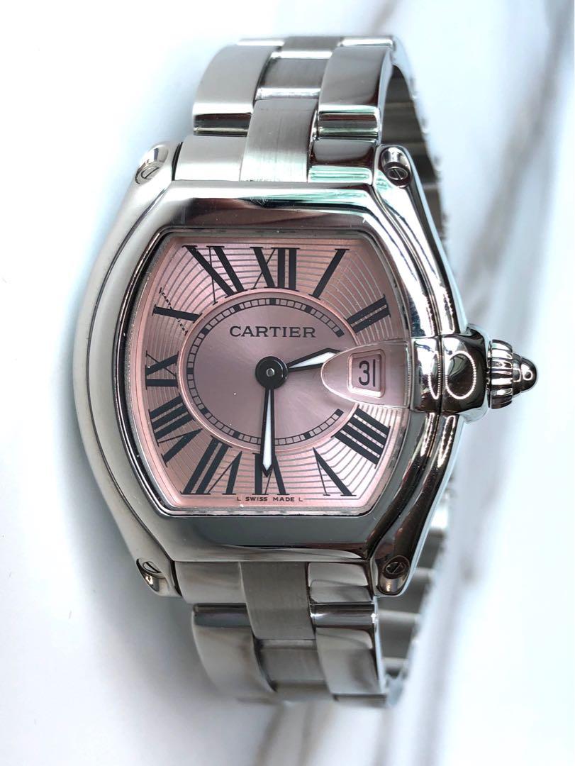 Cartier Roadster lady watch pink Dial 
