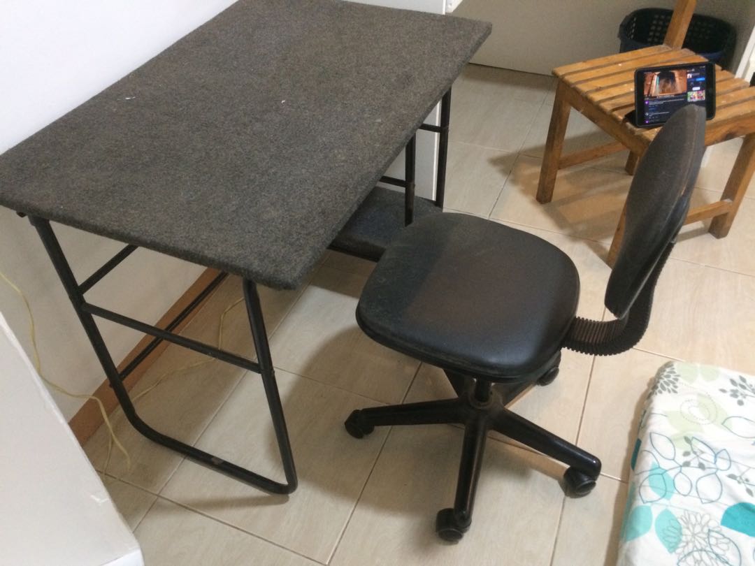 Computer table and chair set, Furniture & Home Living, Furniture