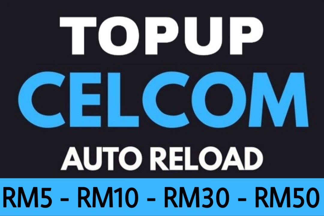 Instant Topup Celcom Rm5 Rm50 Mobile Phones Tablets Others On Carousell