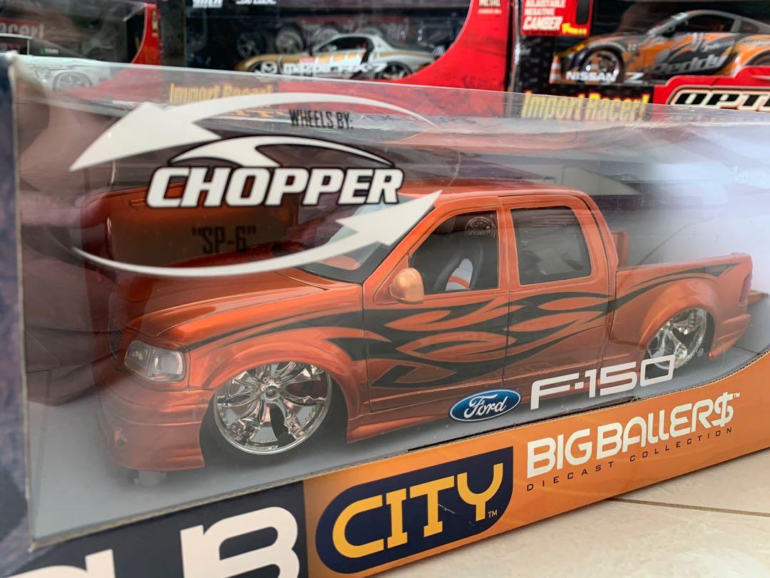Voiture Miniature Jada Toys 1/64 Ford F-150 Dub City #053 - Occasion, Couleur Blanc Et Bleu, Modèle 2003