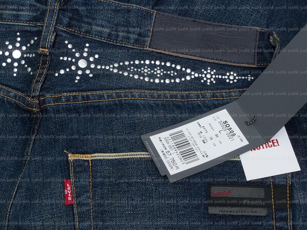 LEVIS FENOM X UNIFORM EXPERIMENT UE 505 DISCO ROCK DENIM APE, 男裝