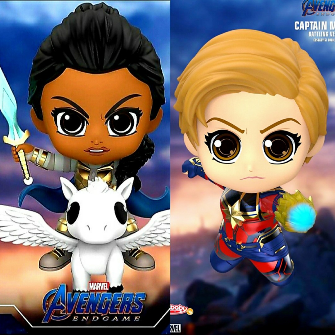 Misb Hot Toys Cosbaby Captain Marvel Battling Version Valkyrie Thor Ragnarok Marvel Avengers Endgame Toys Games Bricks Figurines On Carousell