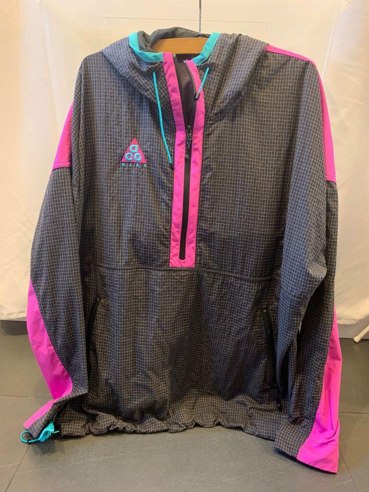 Windproof nike acg gray and pink clearance