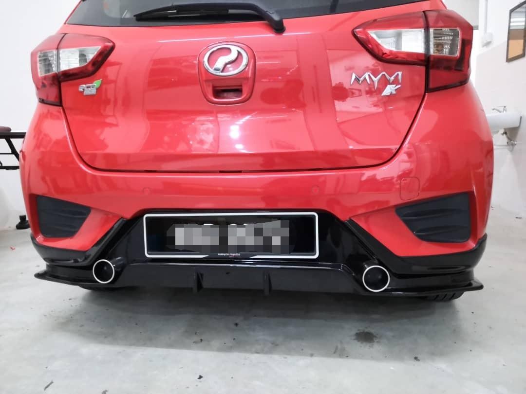 Perodua Myvi 2018 Rear Skirt Diffuser Auto Accessories On Carousell