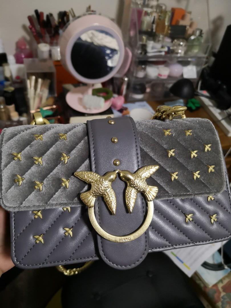 pinko grey bag