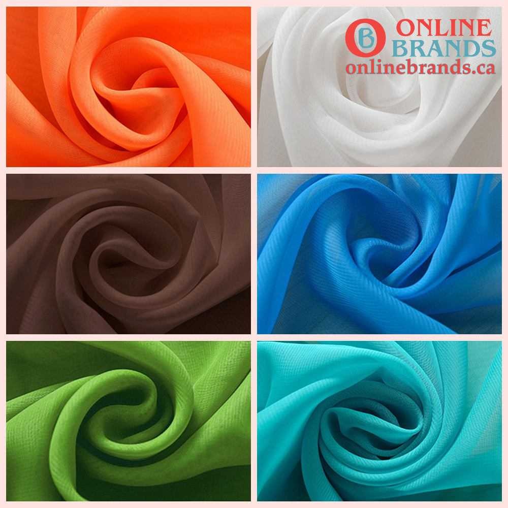 Solid Color Voile Curtain | Free shipping in Canada | Online Brands curtains