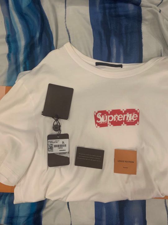 Supreme Louis Vuitton Box Logo Tee Black