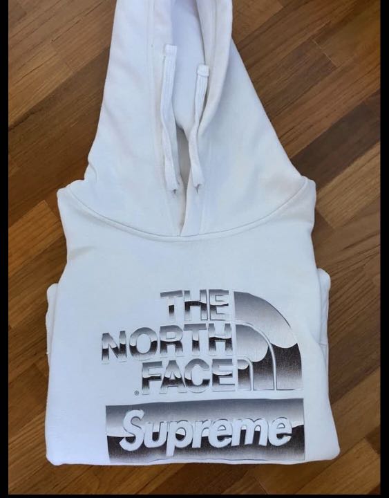 Supreme tnf metallic 2024 hoodie