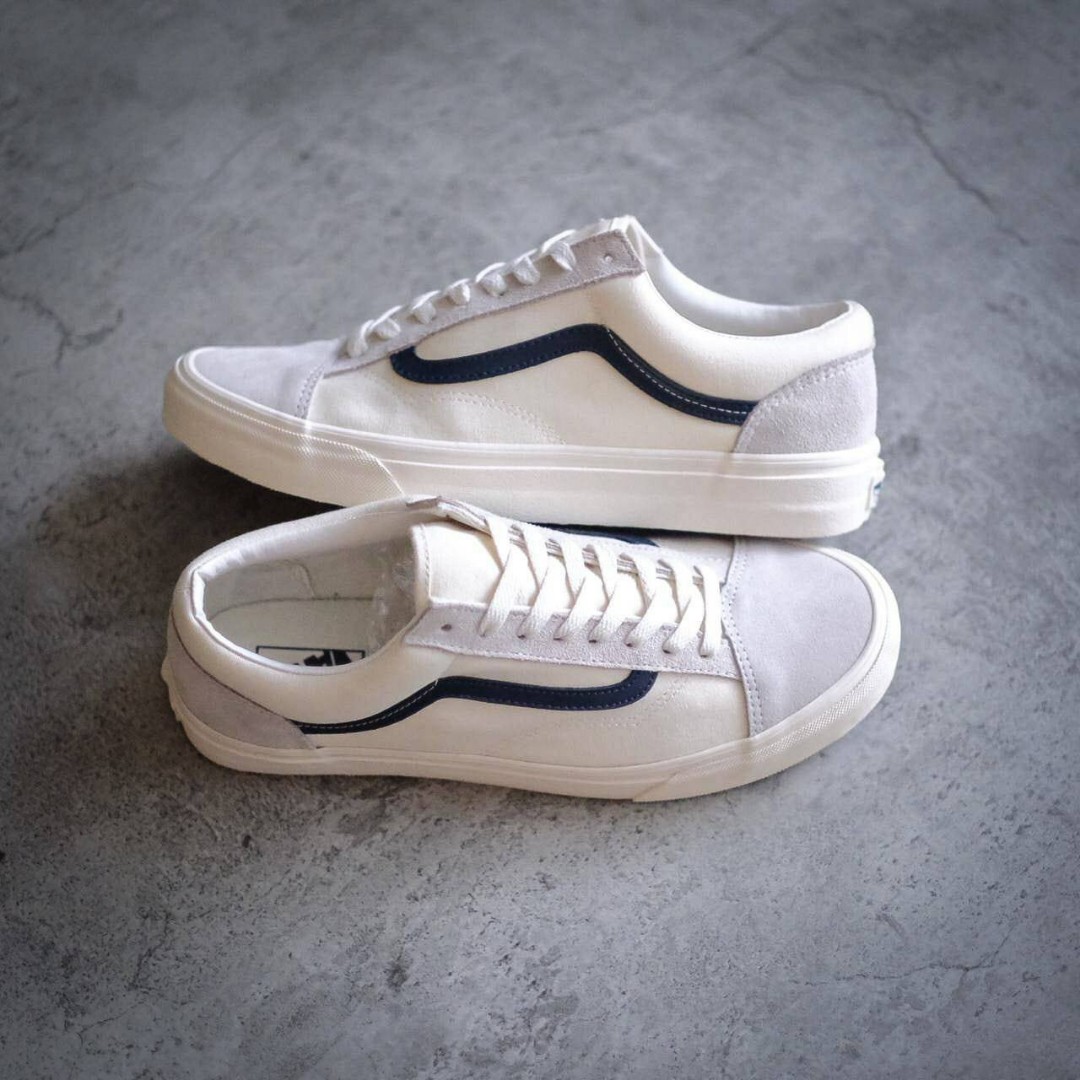 vans style 36 marshmallow navy