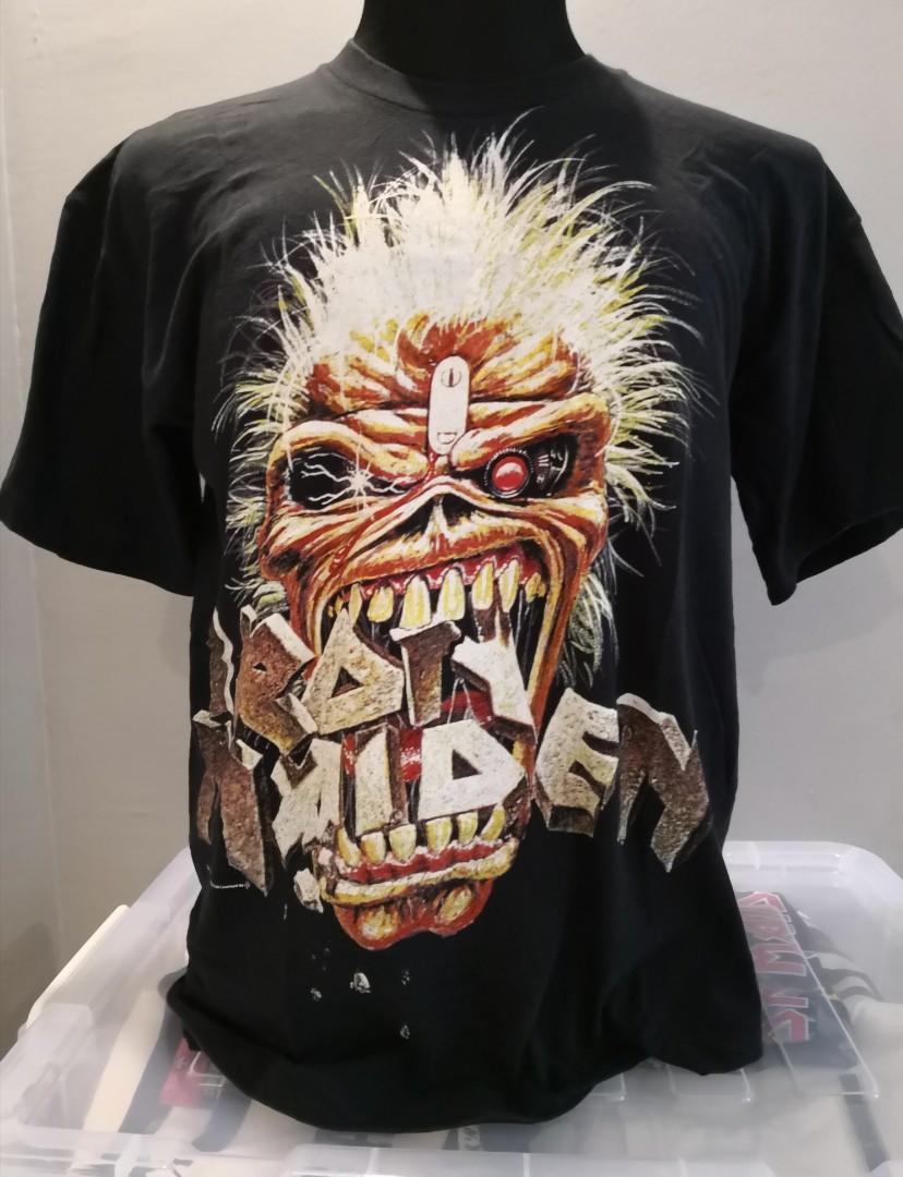 T-shirt Iron Maiden Vintage Crunch 1989 - Taille XL, Neuf Jamais Porté