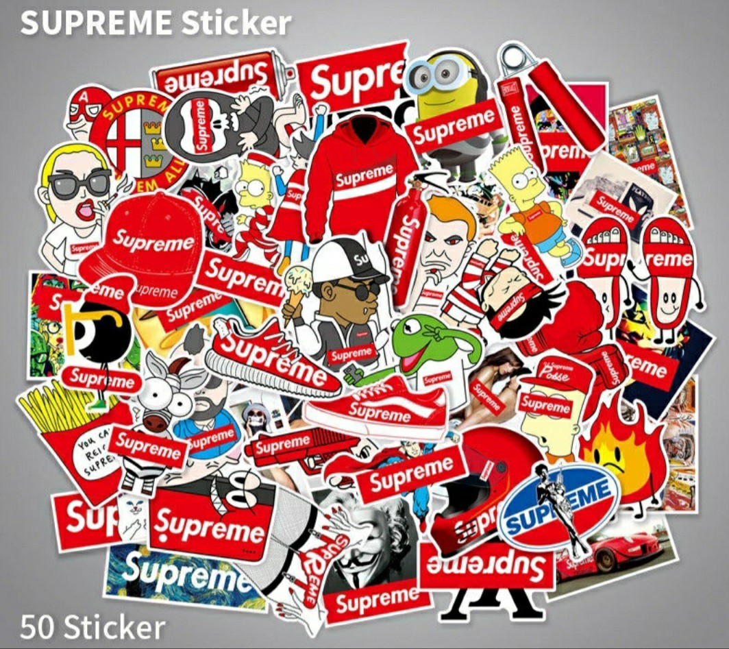 50 hot sale supreme stickers