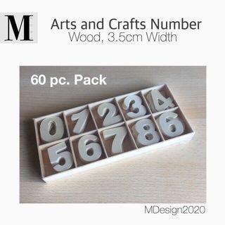 Arts and Vrafts Numbers, Wood