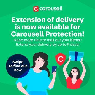 Extended delivery now available for Carousell Protection!