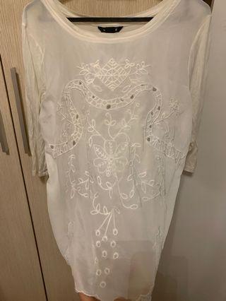 H& M White Lace TOP